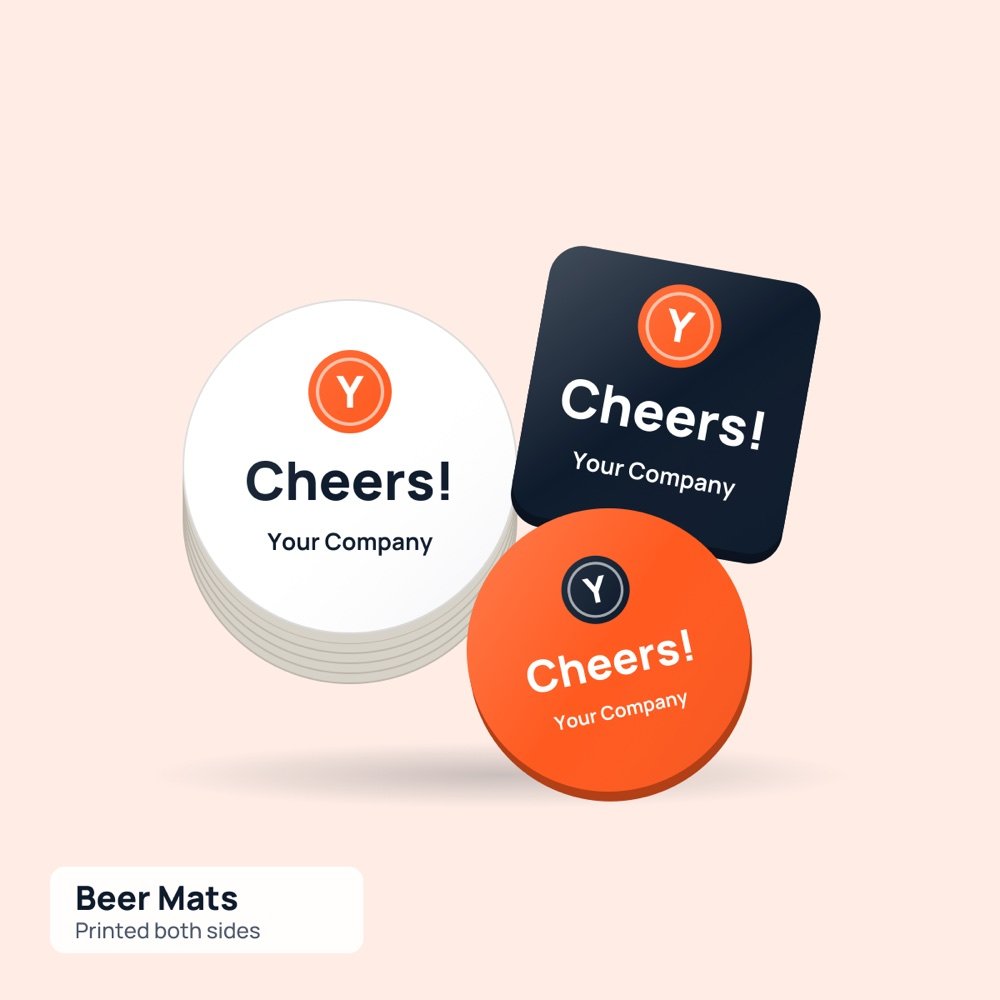 Beer Mat Printing printed by Reflyprint
