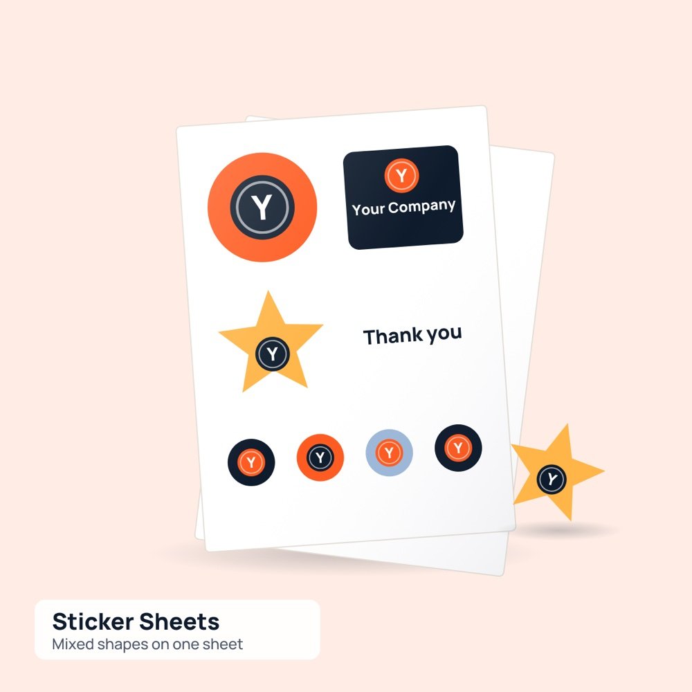 Custom Sticker Sheets printed by Reflyprint