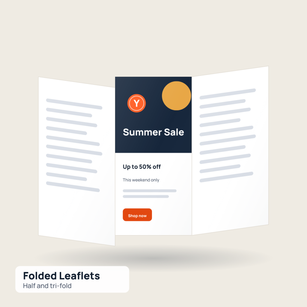 Folded Leaflets printed by Reflyprint