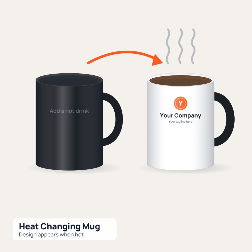 Heat Changing Mug printed by Reflyprint