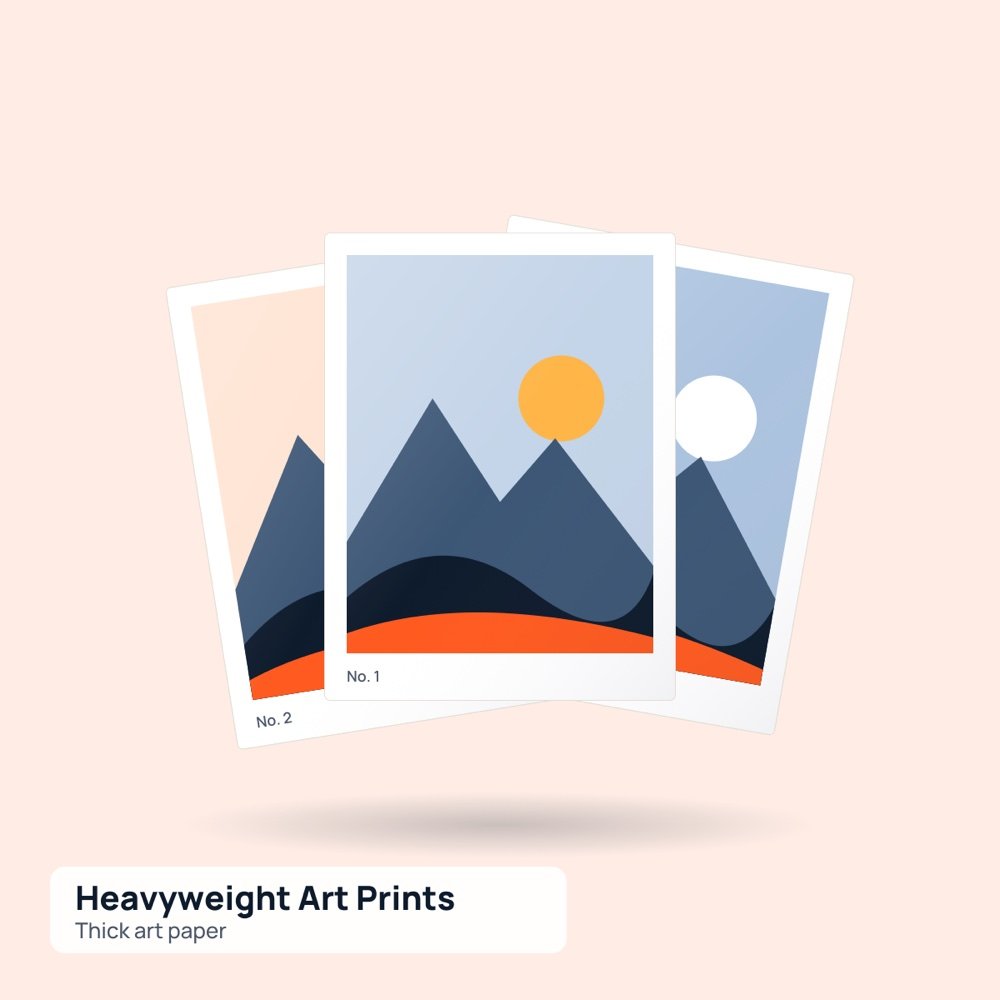 Heavyweight Art Prints printed by Reflyprint