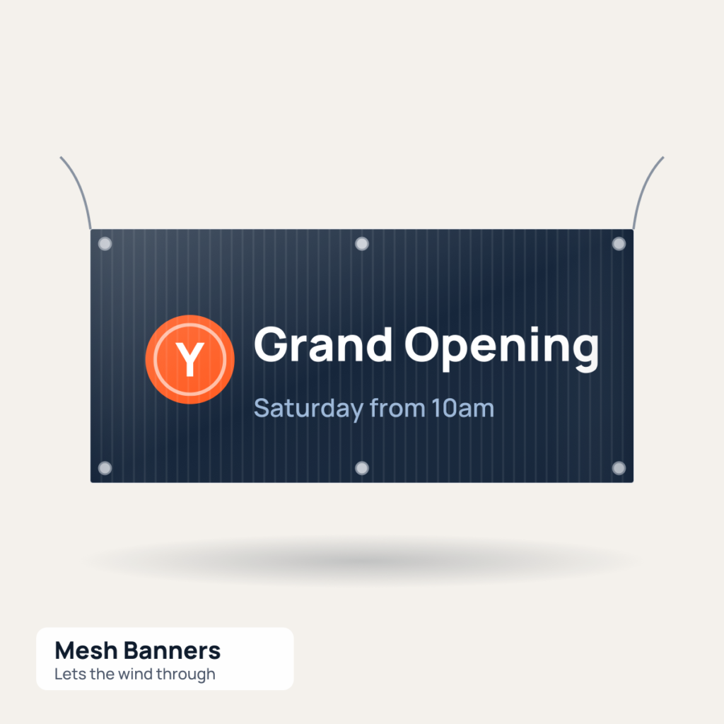 Mesh Banners printed by Reflyprint