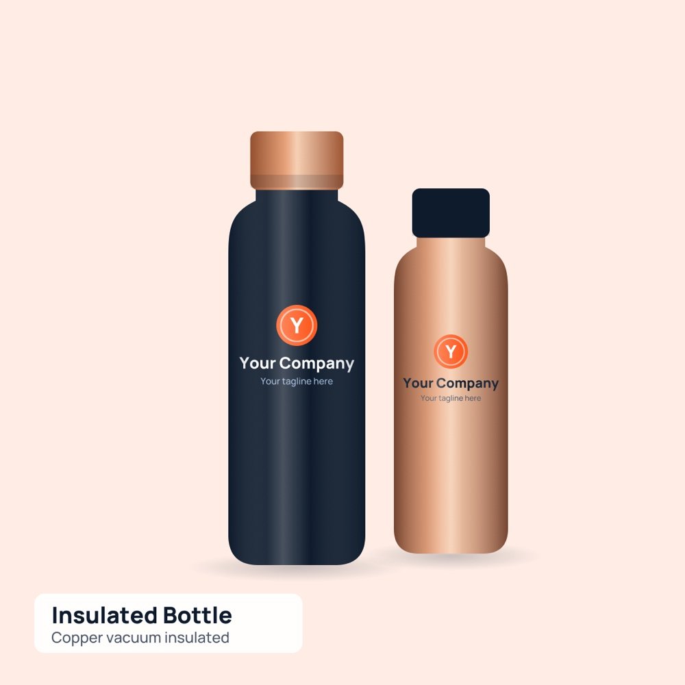 Pinto Copper Vacuum Insulated Bottle printed by Reflyprint