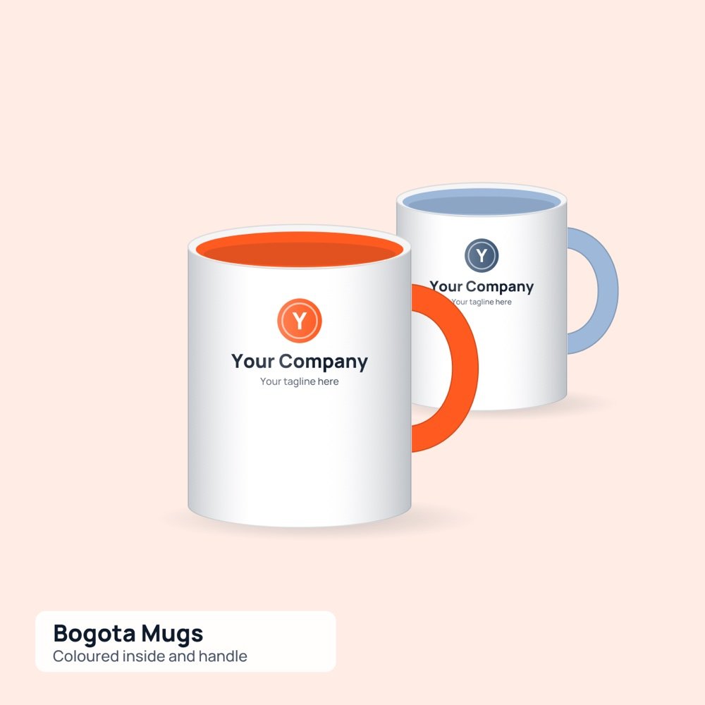Printed Bogota Mugs printed by Reflyprint