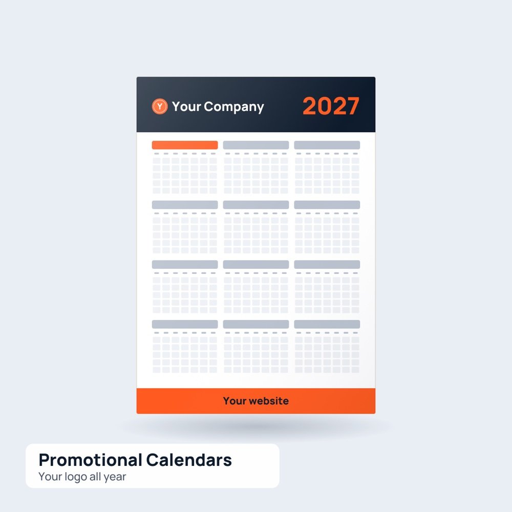 Promotional Calendars printed by Reflyprint