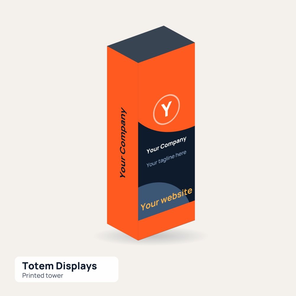 Totem Displays printed by Reflyprint