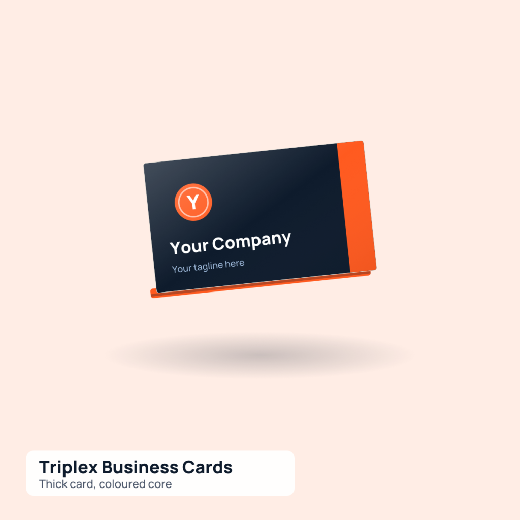Triplex Business Cards printed by Reflyprint