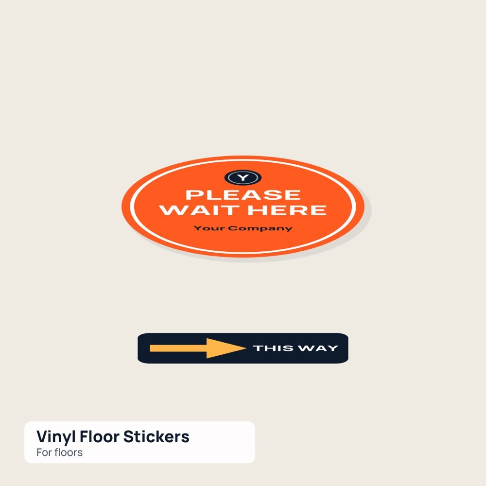 Vinyl Floor Stickers printed by Reflyprint